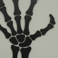 Skeleton Hand Wall Decor – Zombie Rising From Grave – Birch Plywood 35x45 cm