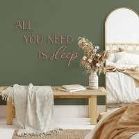 All You Need Is Sleep Wooden Wall Letters – Birch Plywood