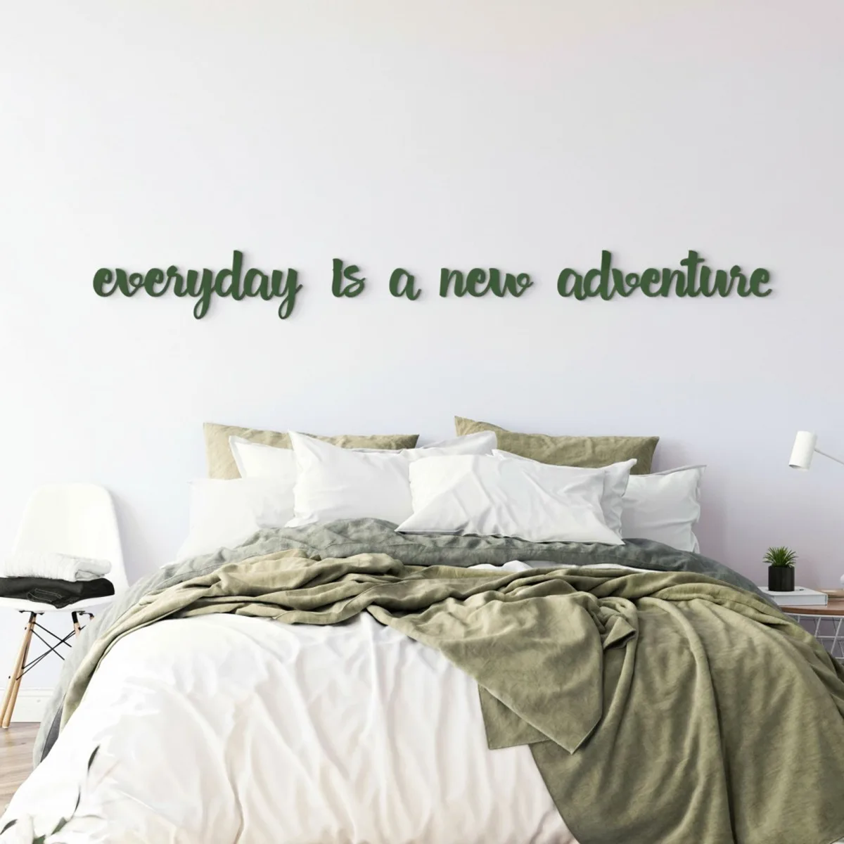 Plywood wall decor – Every day is a new adventure