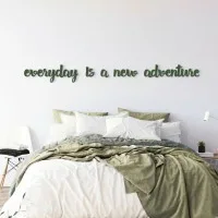 Plywood wall decor – Every day is a new adventure