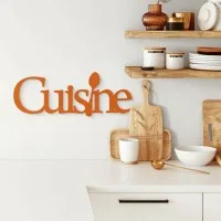 Cuisine Kitchen Sign – Birch Plywood Wall Decor