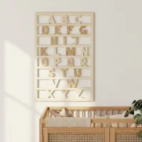 Birch Plywood Alphabet ABC – Nursery Wall Decor