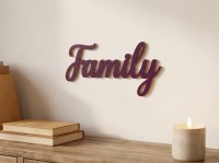 Family Plywood Wood Decor