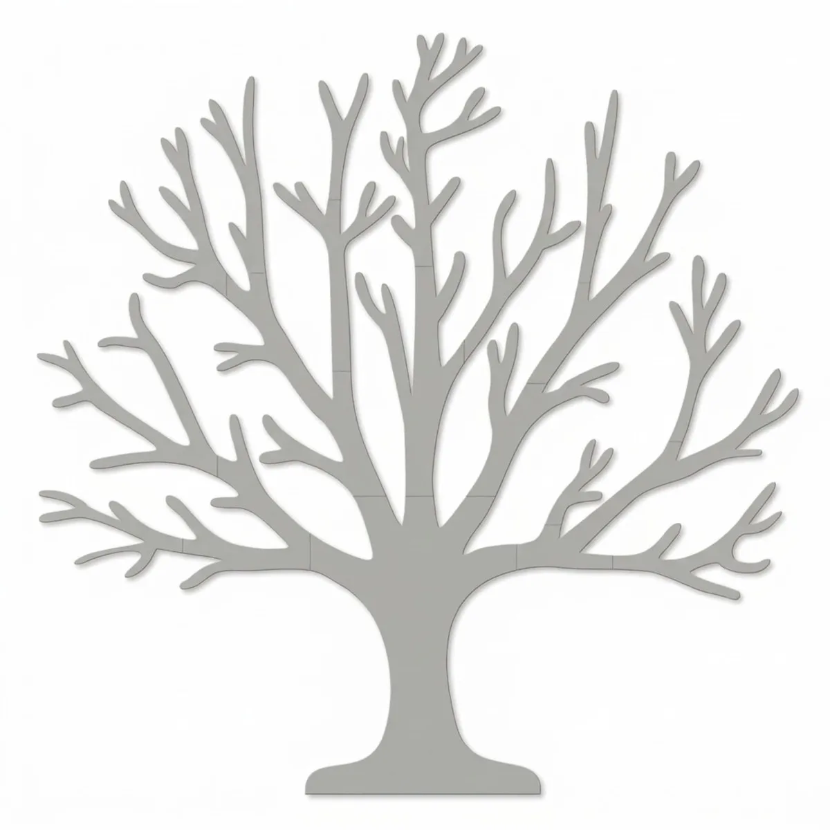Décoration murale en bois - Arbre de vie XXL sans feuilles (19 pièces) - Contreplaqué de bouleau 3 mm