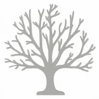 Décoration murale en bois - Arbre de vie XXL sans feuilles (19 pièces) - Contreplaqué de bouleau 3 mm