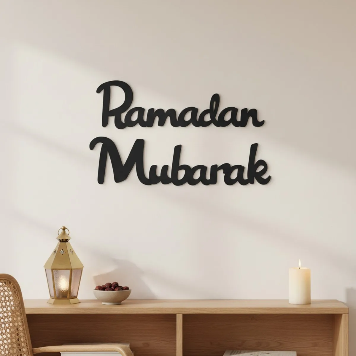 Ramadan Mubarak – Birch Plywood Wall Decor