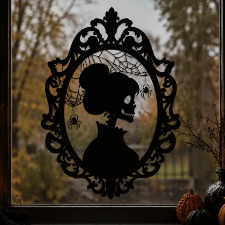 Kamee-Tafel „Lady Skelett“
