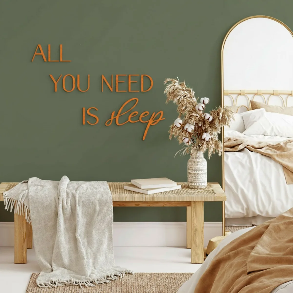 All You Need Is Sleep Wooden Wall Letters – Birch Plywood