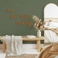 All You Need Is Sleep Wooden Wall Letters – Birch Plywood
