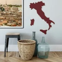Plywood Wooden Ornament Italy – Country Map
