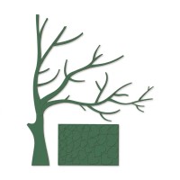 Wooden Wall Decor - Tree with Hearts XXL - 3mm Birch Plywood
