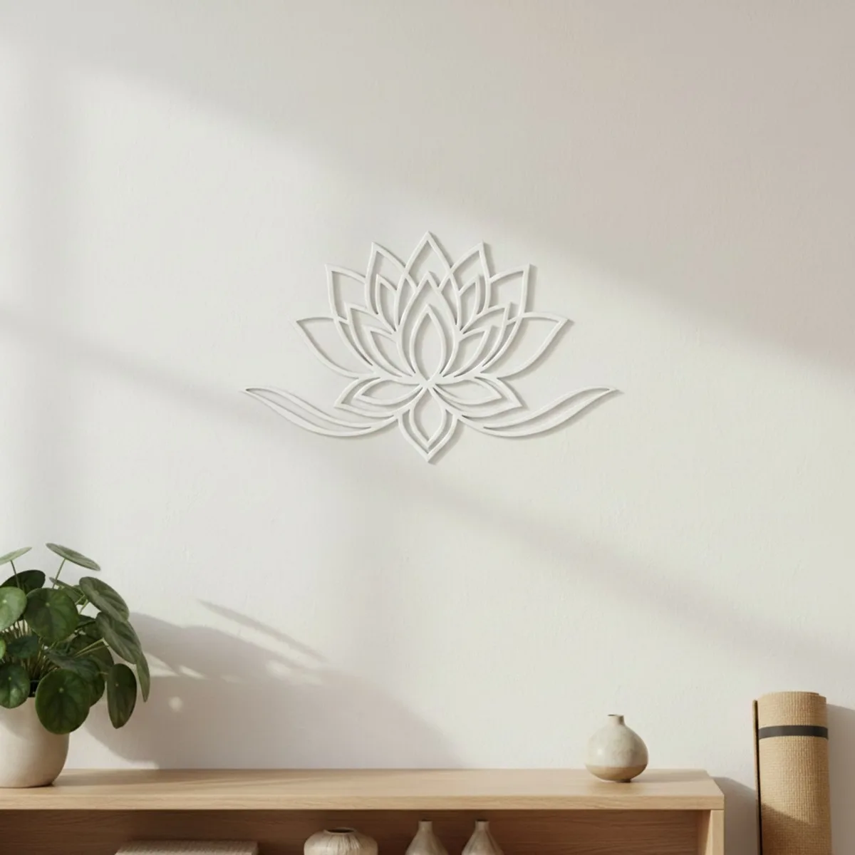 Yoga Lotus Flower Birch Plywood Wall Decor